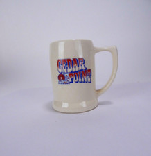 Vintage Cedar Point Amusement Park Mug Crackle Finish Made in USA