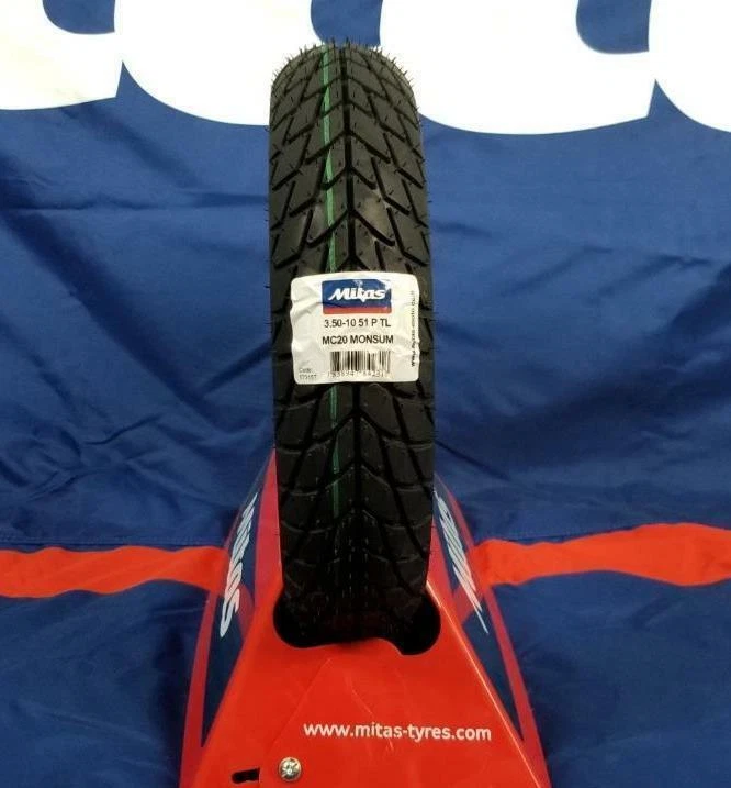 Mitas H18 Flat Track Street Tire 130/8019 Front DOT, 59 OFF