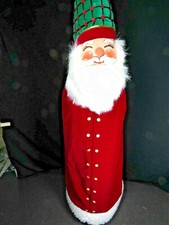 Santa Gnome Wine Bottle Cover Xmas Bottle Cap Party Velvet Table Decor B1585