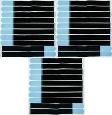 30x Cable Hook and Loop 40cm x 40mm Light Blue Hook and Loop Hook and Loop Cable Ties Tape Eyelet