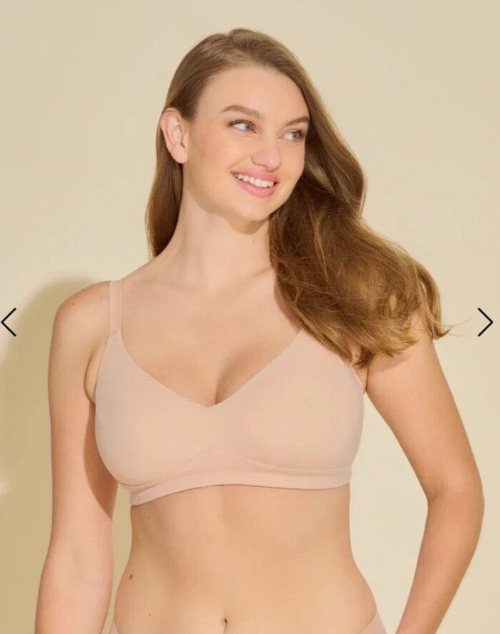 Cosabella Corte Libre Micro Curvilíneo Suave Bralette Sette Beige Talla S Banda 32DD 34F Foto 2 de 4