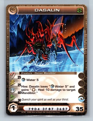 Chaotic TCG - Dasalin 19/100 - Random STATS -  Zenith of the Hive