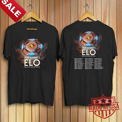 Jeff Lynne's ELO The Over and Out Tour 2024 Cotton Unisex S-5XL Shirt 1LU1019