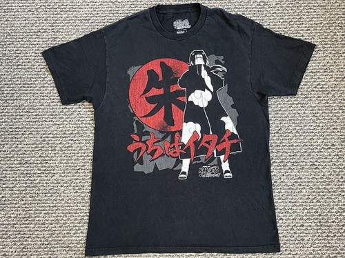 Naruto Shippuden T-Shirt Adult L Shonen Jump Itachi Anime Black Ripple Junction - 第 1/8 張圖片