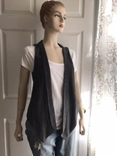 Zara Basic Vest- Gray-Size M- Pre-Owned