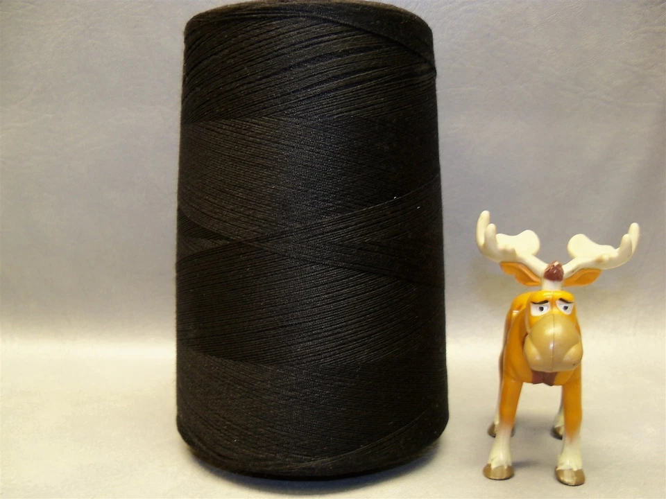 Tex 60 Black Sewing Thread Poly Core Cotton Wrap 12000 yd Military  - Image 3 of 4