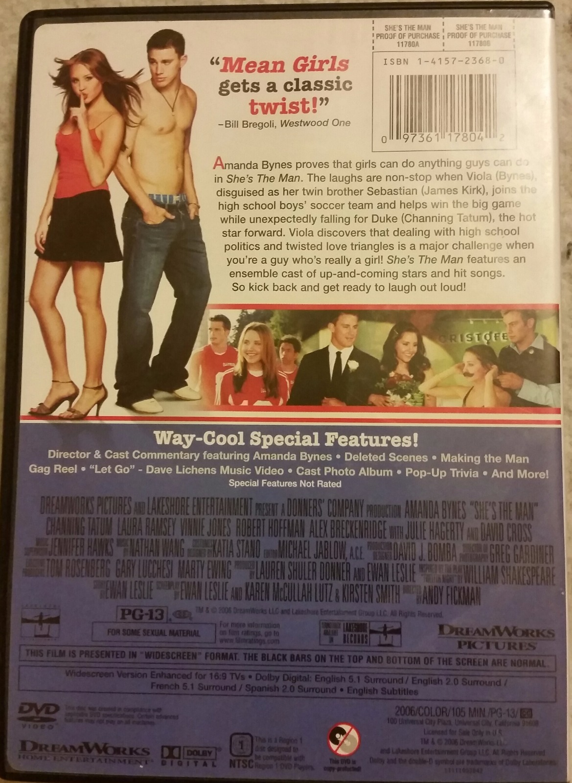She's the Man (DVD, 2006, Widescreen) 97361178042 eBay
