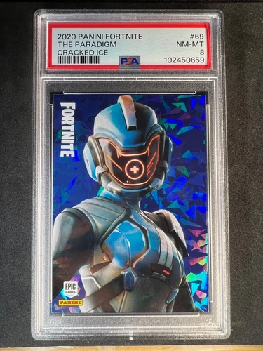 2020 Panini Fortnite Series 2 - The Paradigm Cracked Ice USA - PSA 8
