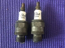 Two  Vintage Flint A25 Spark Plug Original Box NOS