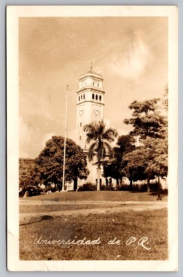 Postcard | Real Photo University Of Puerto Rico Rio Piedras Campus San Juan RPPC