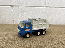 VINTAGE 1970s BLUE TONKA DUMP TRUCK DUSTBIN LORRY TIPPER TIN PLATE TOY DIE CAST