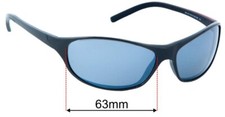 SFx Replacement Sunglass Lenses fits Prada SPS01C - 63mm Wide