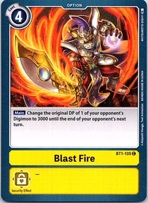 Blast Fire BT1-105 C Digimon TCG Near Mint