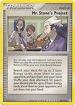 Pokemon EX Holon Phantoms  88/110 Mr. Stone's Project Card