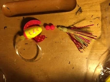 High Percentage Salmon Trolling Flies And Rigs-#2 Spin N Glo Spinnie One Pack