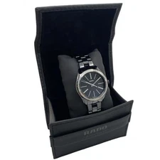 Rado Hyperchrome Ceramic Diamond Bezel Black Dial Quartz Ladies Watch R32312152