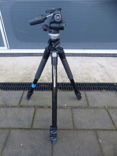 Manfrotto 055XPROB Videostativ 804RC2 Kamera Stativkopf gebraucht #5 FF