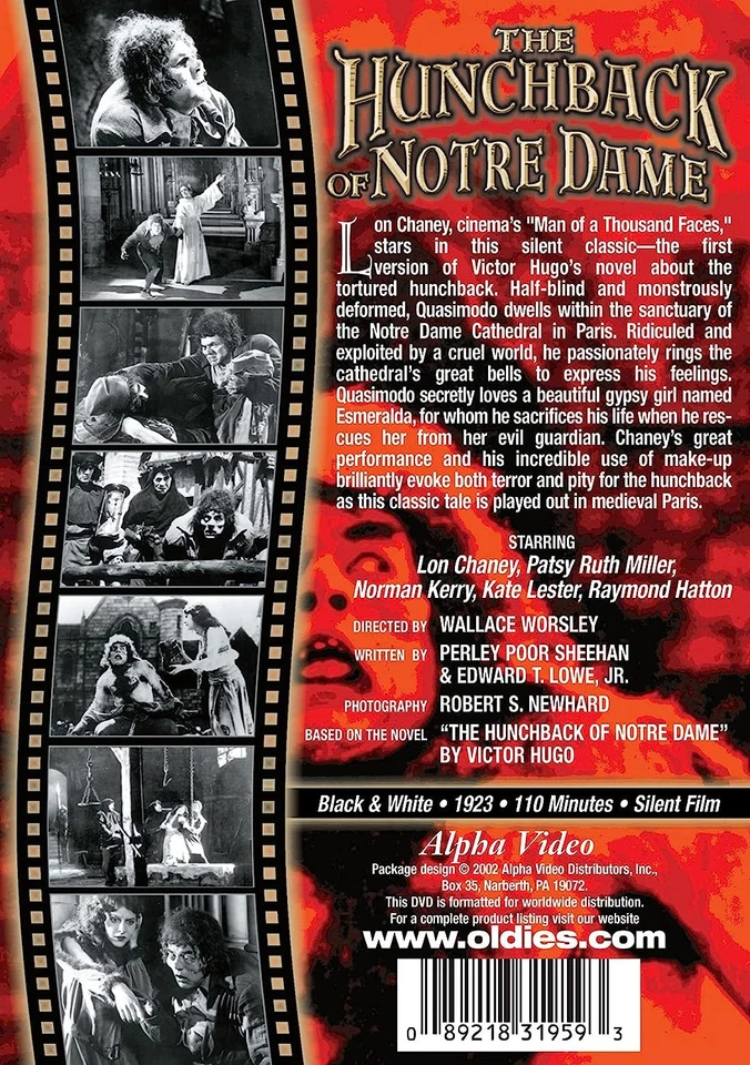 The Hunchback of Notre Dame (DVD) Lon Chaney Patsy Ruth Miller (US IMPORT) - Image 2 of 2