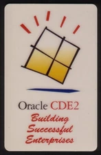 25u Oracle CDE2 Logo Building Successful Enterprises (Some Scratches) Phone Card