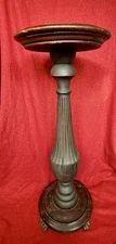 Antique Victorian Extra Heavy Fern Lamp Stand Pedestal Plant Table