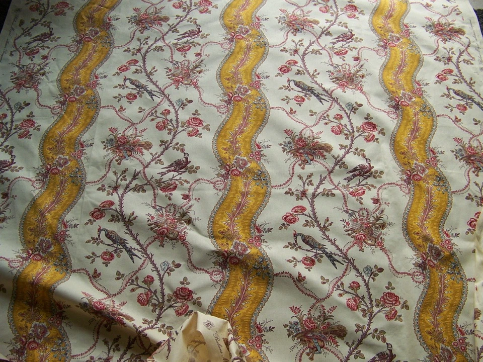 ANCIEN COUPON DE TISSU MOZART BRAQUENIE PIERRE FREY 140 cm x 90 cm -TIS 248 - Photo 2/4