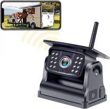 Wireless Backup Camera for Trucks: Solar-Powered, Magnetic, WiFi, No Black