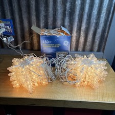 3 Boxes Of GE 10 CT 150 Light Large Snowflake...