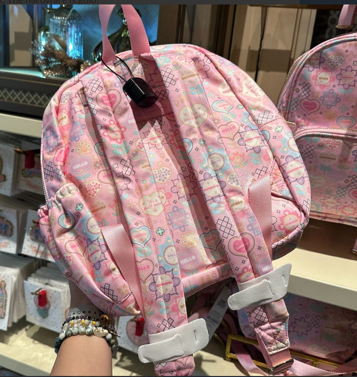 NEW DISNEY STONEY CLOVER LANE PINK BACKPACK BAG ITS A SMALL  display picture 1