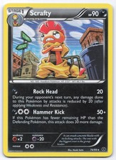 Scrafty 74/99 Next Destinies Holo Rare Pokemon Card LP