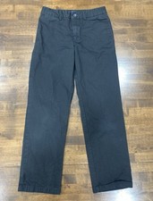 Polo Ralph Lauren Black Straight Leg Chino Pants Boys Casual Dress Size 10 Logo