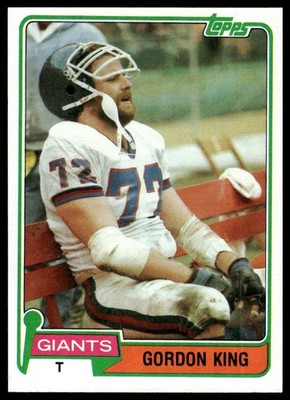 1981 Topps #14 Gordon King RC New York Giants NM+