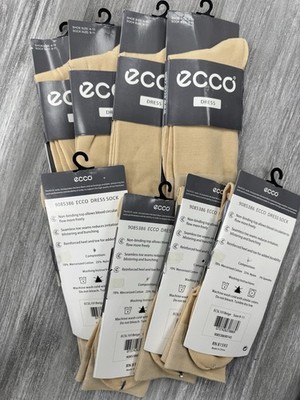 8 Pairs New Ecco Socks Beige Women s 9-10 Dress Socks 