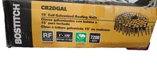 Galvanized Roofing Nails 15° Coil 1" x .120'' 14-Ga Galvanized Bostitch CR2DGAL