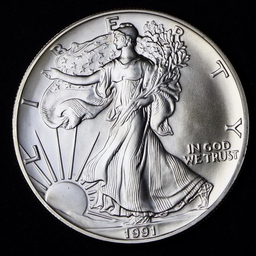 1991 Silver American Eagle $1 - BU - Brilliant Uncirculated