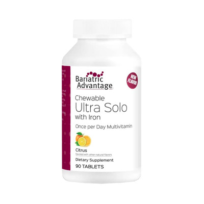 Chewable Ultra Solo with Iron Daily Multivitamin for Gastric Bypass Surgery a...