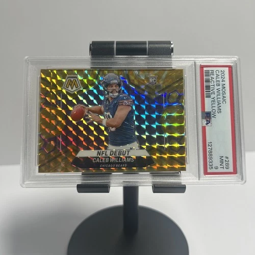 2024 Caleb Williams Rookie Mosaic Reactive Yellow NFL Debut #289 - PSA 9 - Bears