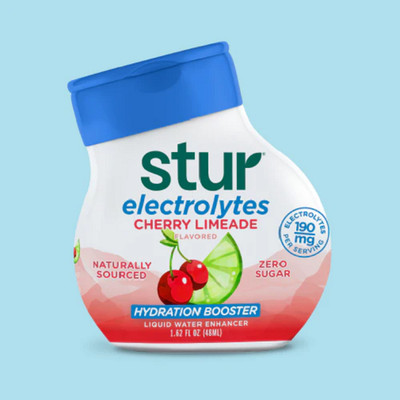 Stur Electrolytes Cherry Limeade Flavor Enhancer Liquid Drink Mix