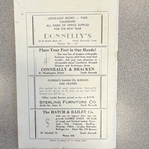 The Gorham Press Norwalk Bulletin Vol. 4 No. 2 1934 Vintage Paperback Americana - Picture 2 of 3