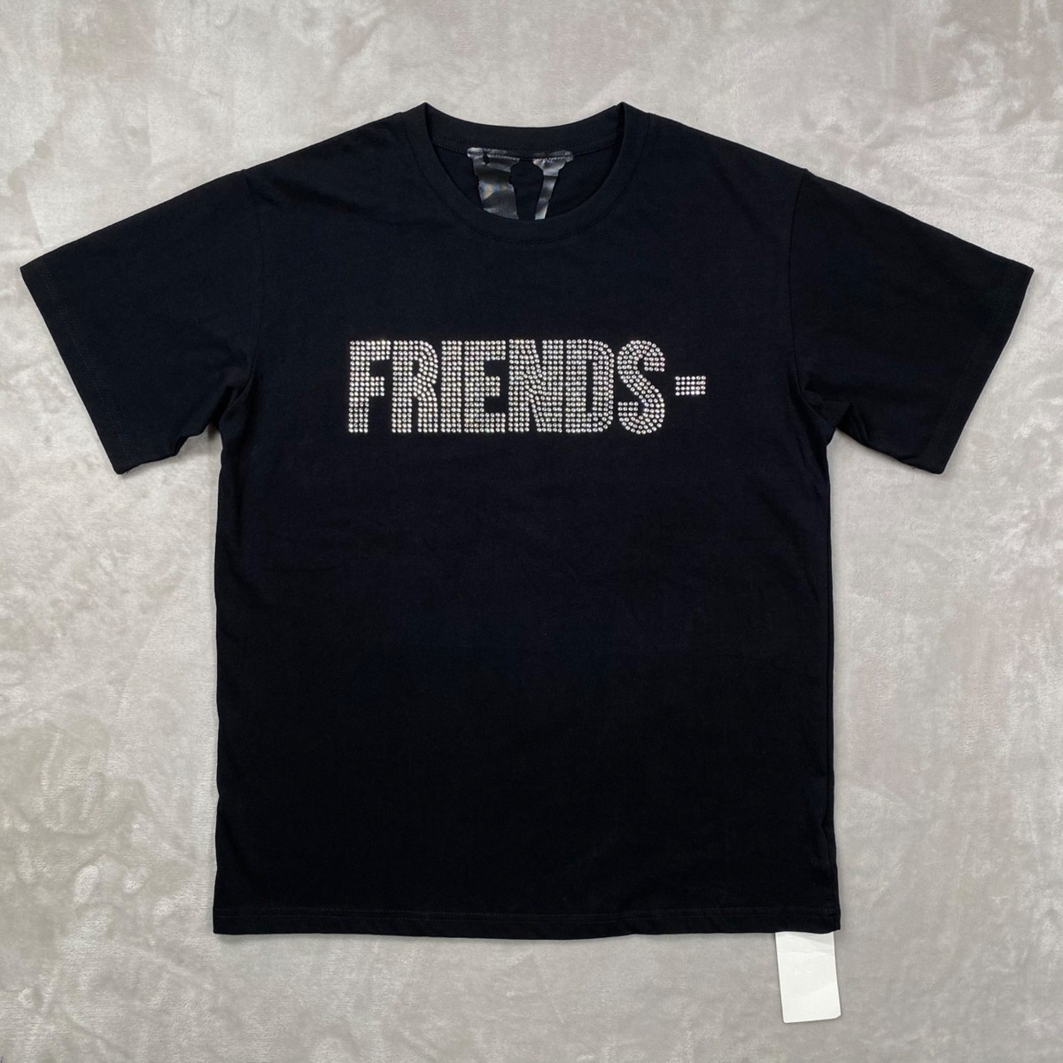 Vlone x Swarovski Friends T-Shirt Size XL Black Big Logo