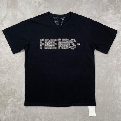 Vlone x Swarovski Friends T-Shirt Size XL Black Big Logo