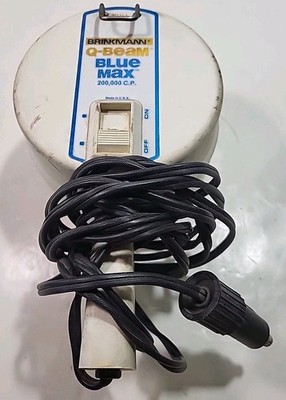 Vintage Brinkmann Q-Beam Blue Max 200,000 CP Spot Light 12 V 
