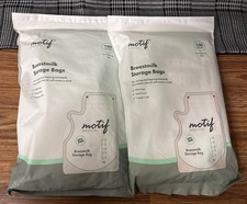 Lot of 2 Motif Medical Breastmilk Storage Bags 8 oz 100 Count BPA Free 200 Bags