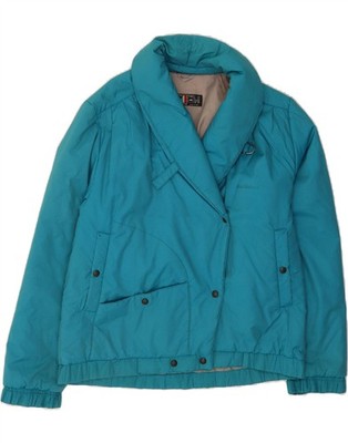 ANZI BESSON Damen Wattierte Jacke IT 46 Large Blau DT18