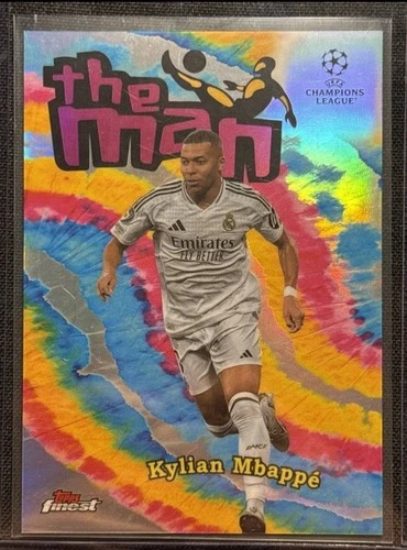 2024-25 Topps Finest UEFA The Man Kylian Mbappe SSP REAL MADRID Case Hit