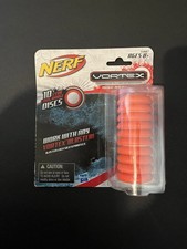NERF VORTEX 10 RED DISCS NEW
