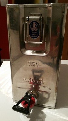 * SWISSAIR * COFFEE CONTAINER * VERY, VERY RARE * LEGENDARY AIRLINE EQUIPMENT *