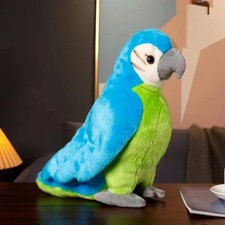 Parrot Bird Green 10 Inch Stuffed Animal Plush Toys Toddler Soft Doll Kids Gifts