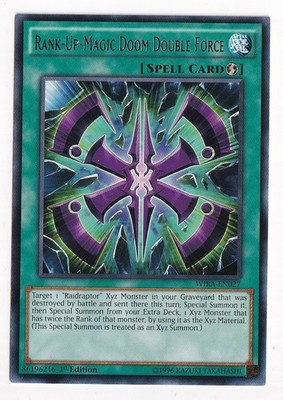 Rank-Up-Magic Doom Double Force - WIRA-EN027 - Rare - 1st Edition Near Mint