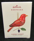 2019 Hallmark Ornament SUMMER TANAGER The Beauty of Birds Series #15 NIB