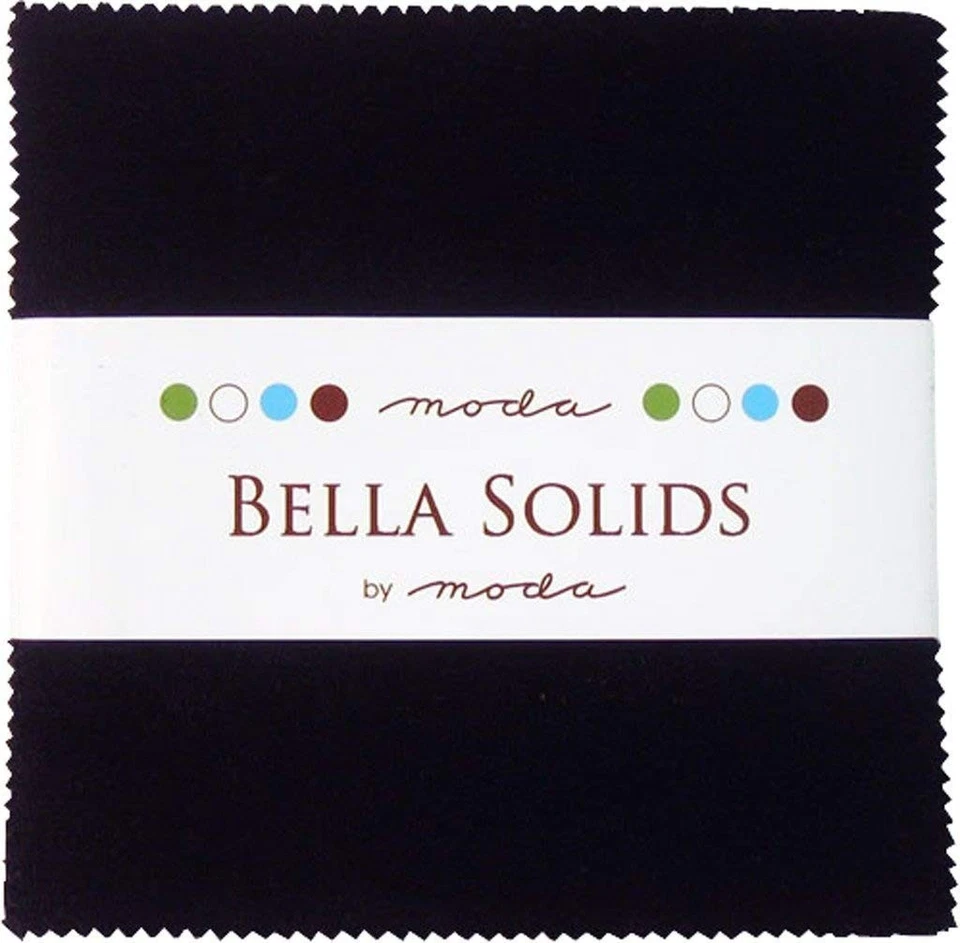 Bella Solids Blacks Moda Charm Pack by Moda Fabrics; 42-5" Quilt Squares - Image 2 of 2